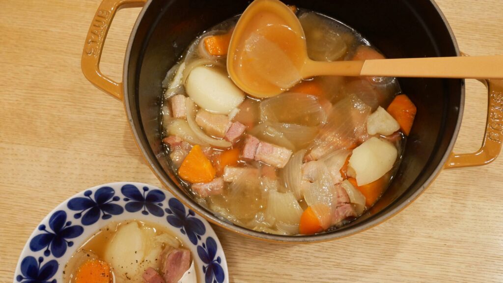 ストウブで作ったポトフ